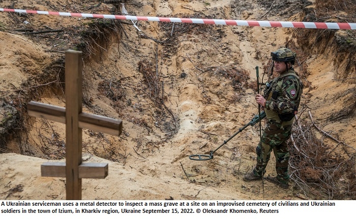 UN human rights team to visit mass grave site near recaptured Izium