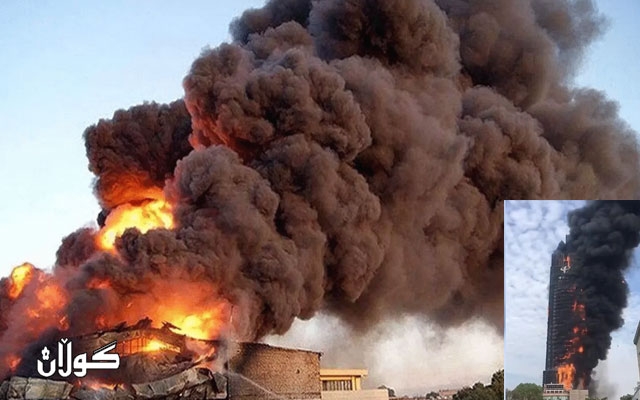 بەهۆی ئاگركەوتنەووە لە چین بە سەدان کەس گیانیان لەدەستدا