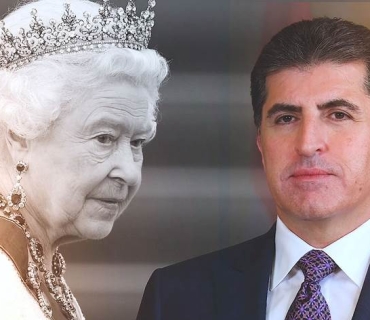 رێوڕەسمی بەخاک سپاردنی شاژنە ئێلیزابێزی دووەم و بەشداریی نێچیرڤان بارزانی