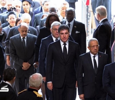 بۆ بەرزڕاگرتنی یادی شاژن ئێلێزابێسی دووەم، ئەمڕۆ دووشەممە سه‌رۆكي هه‌رێمي كوردستان بەشداری لە پرسەکەیدا کرد