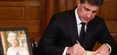 President Nechirvan Barzani attends the reception of the UK Foreign Secretary