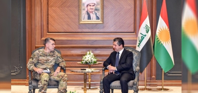 مسرور بارزاني يبحث مع ماثيو ماكفرلين استمرار دعم التحالف للبيشمركة