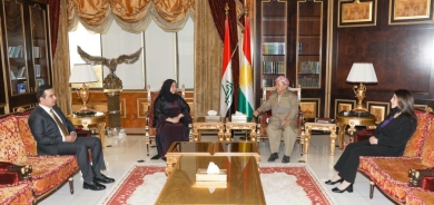 Serok Barzanî pêşwaziya Seroka Parlemena Kurdistanê kir