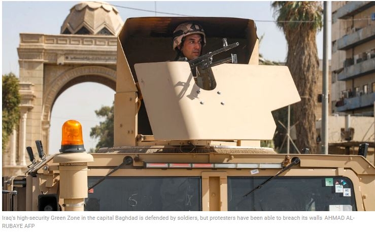 Iraq's Green Zone: seat of power, heart of protests