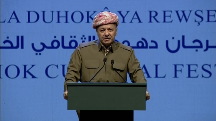 بارزاني مخاطباً العراقيين: يجب ان تبقى هذه العلاقة قوية بيننا وان لا تتأثر بالخلافات السياسية