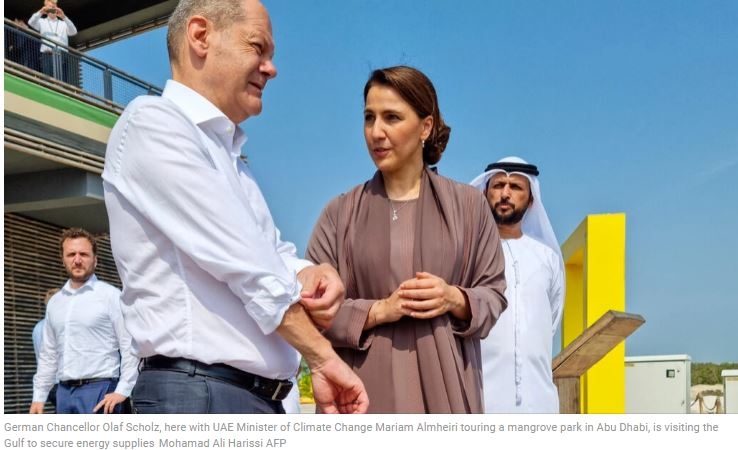 Germany's Scholz cites energy supply 'progress' on UAE visit