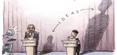 كاریكاتێر باس لە بیرۆكەی مرۆڤەكان دەكات، هەندێ جار كەسانێك