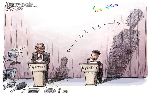 كاریكاتێر باس لە بیرۆكەی مرۆڤەكان دەكات، هەندێ جار كەسانێك