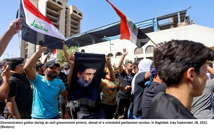 Cleric’s supporters again storm Baghdad’s government zone