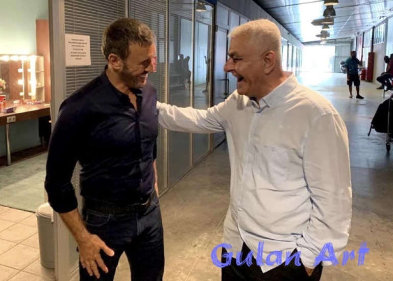 ئەحمەد محەمەد و كازم ساهیر لە كارێكی هونەریی هاوبەشدا