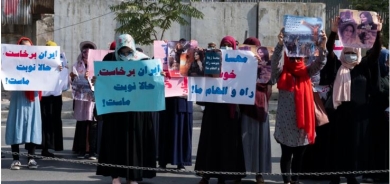 Taliban fire into air to disperse women's rally backing Iran protests