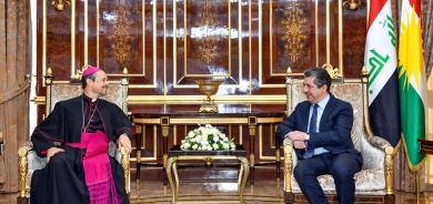 PM Masrour Barzani meets Vatican Ambassador to Iraq