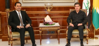 President Nechirvan Barzani receives First Deputy Speaker of the Iraqi Council of Representatives