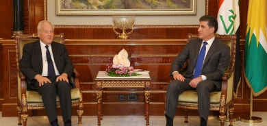 President Nechirvan Barzani receives a French delegation
