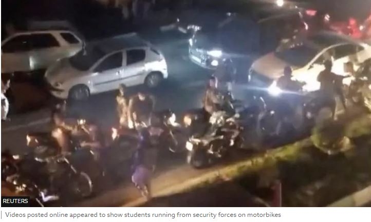 Iran protests: Students clash with security forces at Tehran university