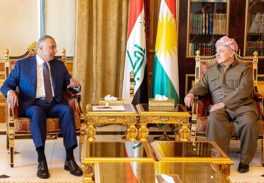 Serok      Barzanî li gel Serokwezîrê Îraqê civiya