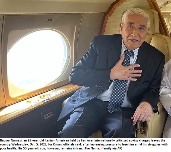 Detained Iranian-American, 85, leaves Iran for major surgery