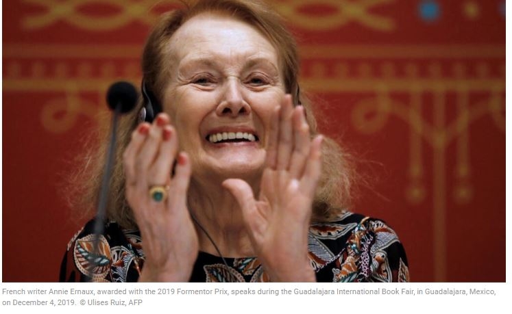 French novelist, memoirist Annie Ernaux wins Nobel Prize for Literature