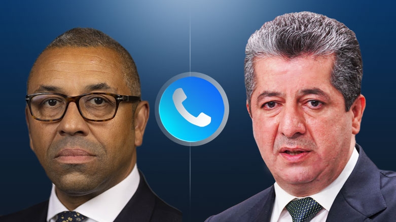 كليفرلي يؤكد لمسرور بارزاني تضامنه مع ضحايا الهجمات الأخيرة على كوردستان