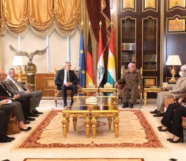 سەرۆک بارزانی پێشوازی لە باڵیۆزی ئەڵمانیا لە عێراق دەکات