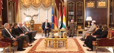 سەرۆک بارزانی پێشوازی لە باڵیۆزی ئەڵمانیا لە عێراق دەکات