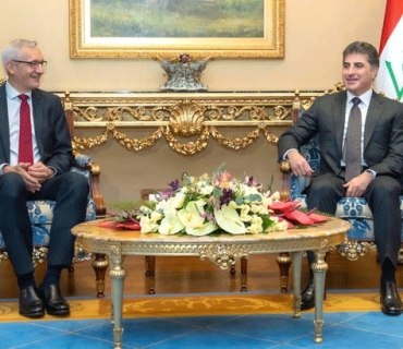 سه‌رۆك نێچيرڤان بارزانى له‌گه‌ڵ باڵيۆزى ئه‌ڵمانيا كۆبووه‌وه‌