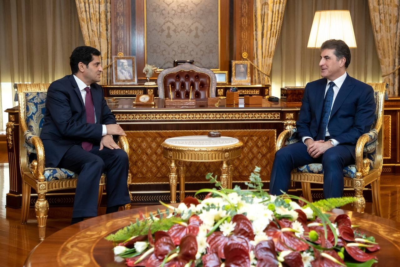 President Nechirvan Barzani receives the incoming Consul General of Kuwait