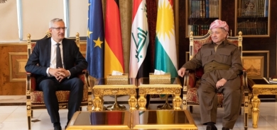 Serok Barzanî pêşwazî li Balyozê Almanya li Iraqê kir