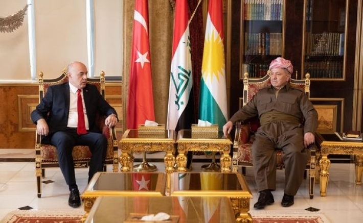 Serok Barzanî li gel balyozê Tirkiyê li Iraqê civiya