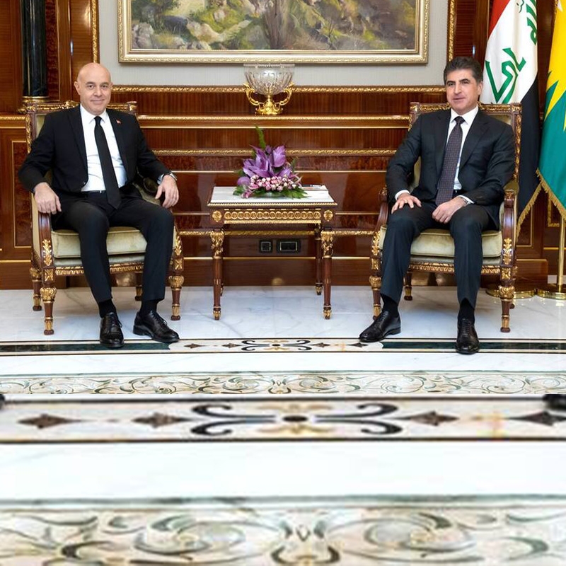 Serokê herêmê û balyozê Tirkiyeyê civiyan