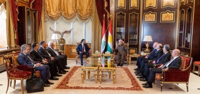 Serok Barzanî û şanda hevpeymaniya îdareya dewletê civiyan