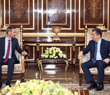 مەسرور بارزانی، سەرۆکی حکوومەتی هەرێمی کوردستان، پێشوازی لە یاکۆ بیرێندز، کونسوڵی گشتیی نوێی شانشینی هۆڵەندا لە هەرێمی کوردستان کرد.