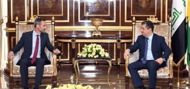 مەسرور بارزانی، سەرۆکی حکوومەتی هەرێمی کوردستان، پێشوازی لە یاکۆ بیرێندز، کونسوڵی گشتیی نوێی شانشینی هۆڵەندا لە هەرێمی کوردستان کرد.