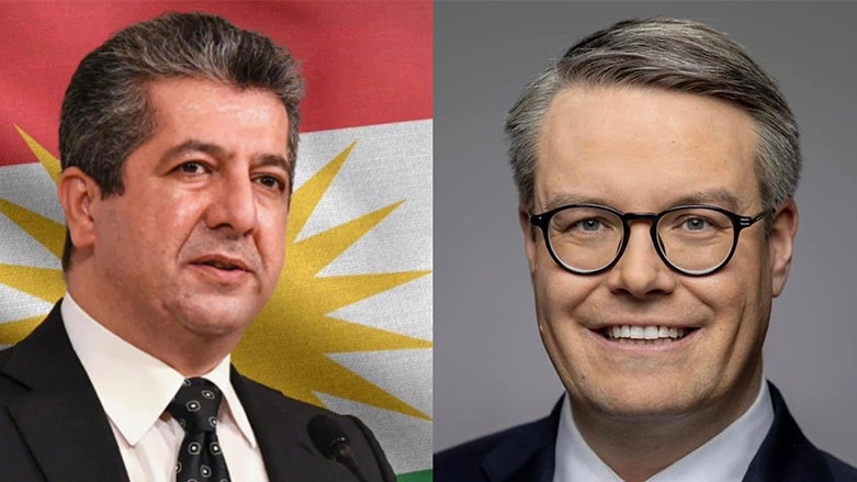 مسرور بارزاني يتلقّى اتصالاً هاتفياً من وزير الدولة في الخارجية الألمانية