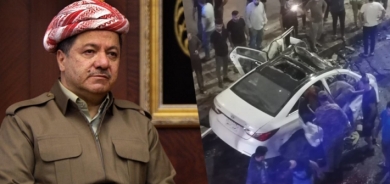 الرئيس بارزاني يعزي عوائل ضحايا حادث السير في أربيل