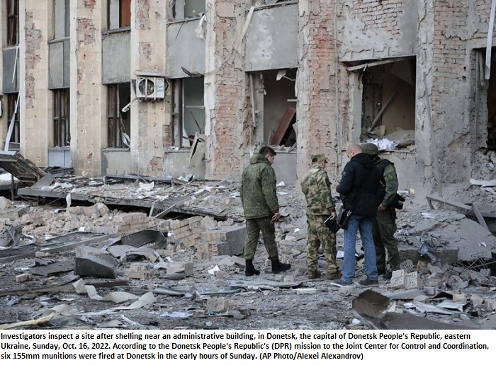 Ukraine: Rockets strike mayor’s office in separatist Donetsk