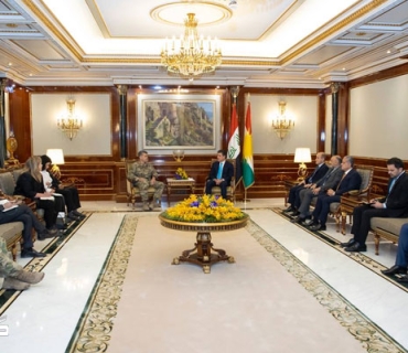 سه‌رۆك نێچيرڤان بارزانى له‌گه‌ڵ فه‌رمانده‌ى گشتيى هێزه‌كانى هاوپه‌يمانان كۆبووه‌وه‌