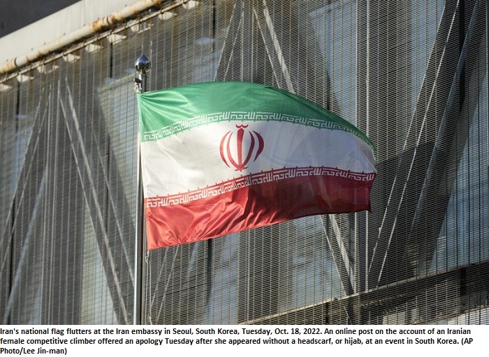 Worry grows for Iran woman athlete who climbed without hijab