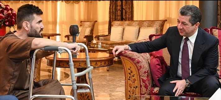 Mesrûr Barzanî pirsa tendirustiya Soran Kameran kir