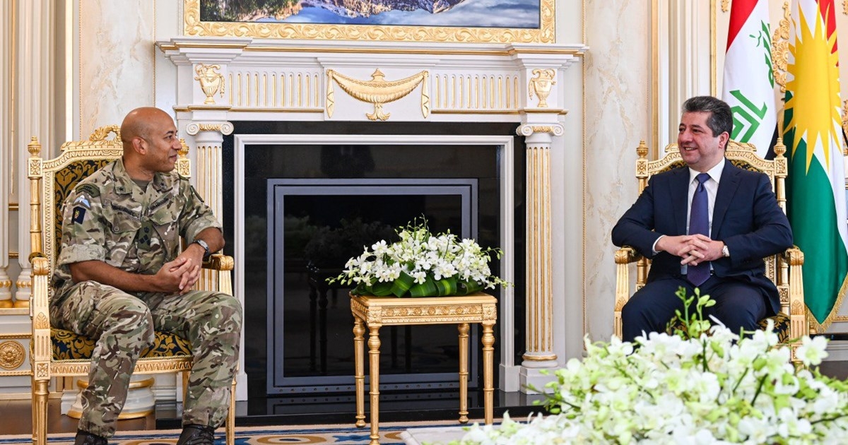 PM Masrour Barzani meets with Deputy Commander of Coalition Forces, Brigadier General Karl Harris