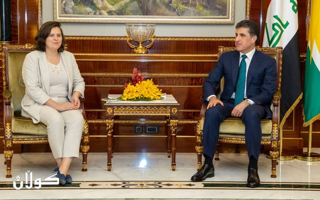 سه‌رۆك نێچيرڤان بارزانى له‌گه‌ڵ شاندێكى په‌رله‌مانى ئه‌ڵمانيا كۆبووه‌وه‌