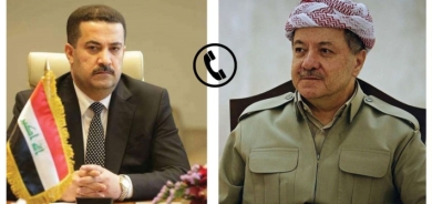 الرئيس بارزاني يؤكد دعمه للسوداني ويشدد على أهمية التنسيق بين الجانبين