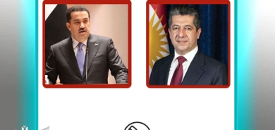 سەرۆکی حکوومەتی هەرێمی کوردستان، لە پەیوەندییەکی تەلەفۆنیدا، پیرۆزبایی لە  سەرۆک وەزیرانی نوێی فیدراڵ کرد