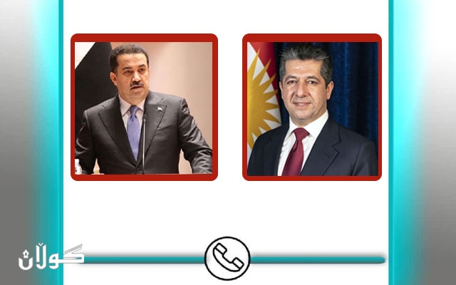 سەرۆکی حکوومەتی هەرێمی کوردستان، لە پەیوەندییەکی تەلەفۆنیدا، پیرۆزبایی لە  سەرۆک وەزیرانی نوێی فیدراڵ کرد