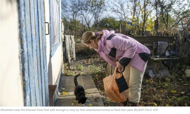 Ukrainians watch war change course on edge of Kherson