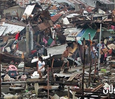 ژمارەی قوربانیانی زریانی فلیپین گەیشتە ١٣٢ کەس