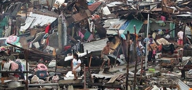 ژمارەی قوربانیانی زریانی فلیپین گەیشتە ١٣٢ کەس