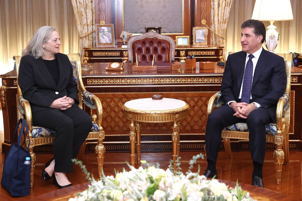 President Nechirvan Barzani meets with US Ambassador to Iraq, Alina Romanowski