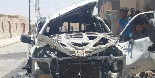 طائرة مسيرة تستهدف عجلة تابعة لحزب العمال الكوردستاني في سنجار