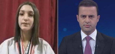 Keça Kurd Melke el-Şêx a ji Qamişlo ya Rojavayê Kurdistanî di pêşbirka karateyê de li ser asta Sûriyê bû duyem